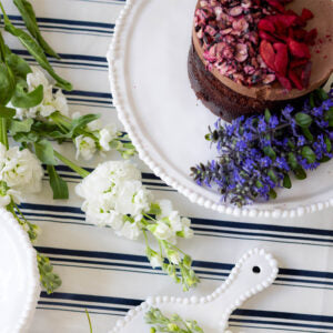 Pearl Platter Handle 42cm – White