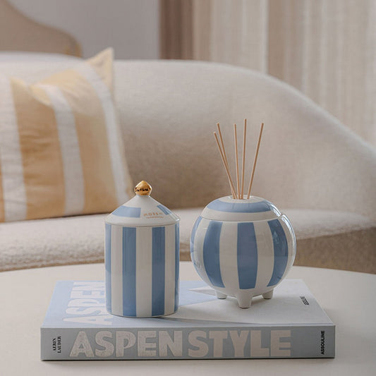 MOSS ST. Ceramic Large Diffuser 350ml  Juniper Berry & Citrus Spritz