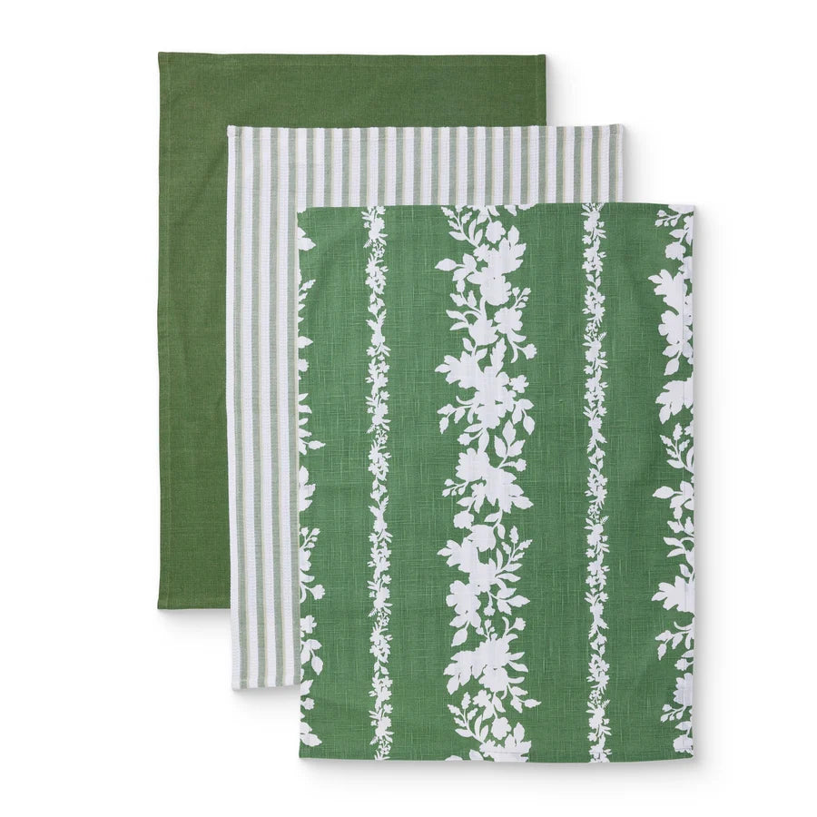 EMERSON GREEN TEATOWEL PACK 3