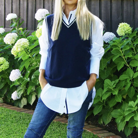 Navy Blue Vest