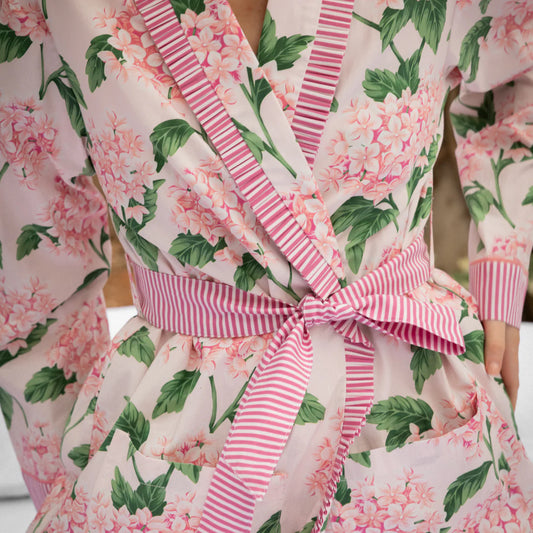 Pink Hydrangea Robe