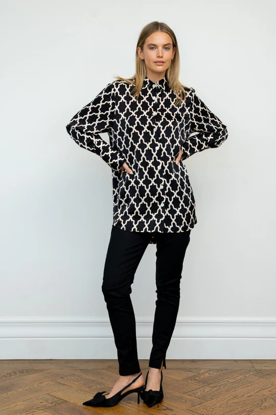The Marnie Shirt - Moroccan Print