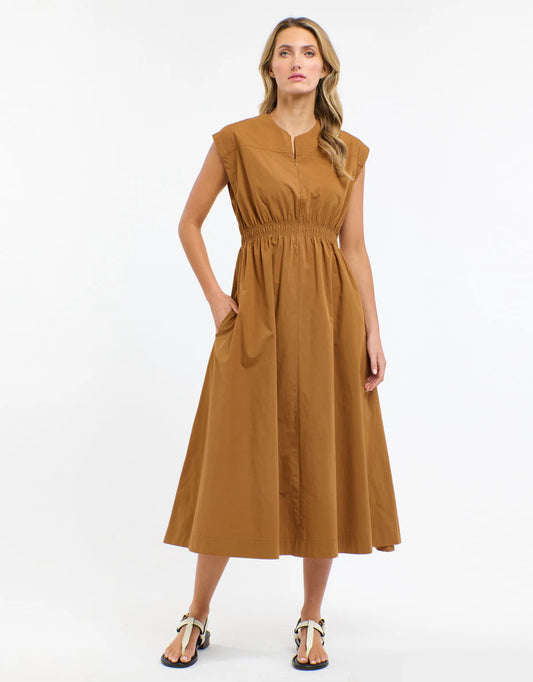 Cooper Cotton Dress - Butterscotch