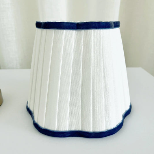 PRE ORDER - Blue Scallop Shade USB Table Lamp
