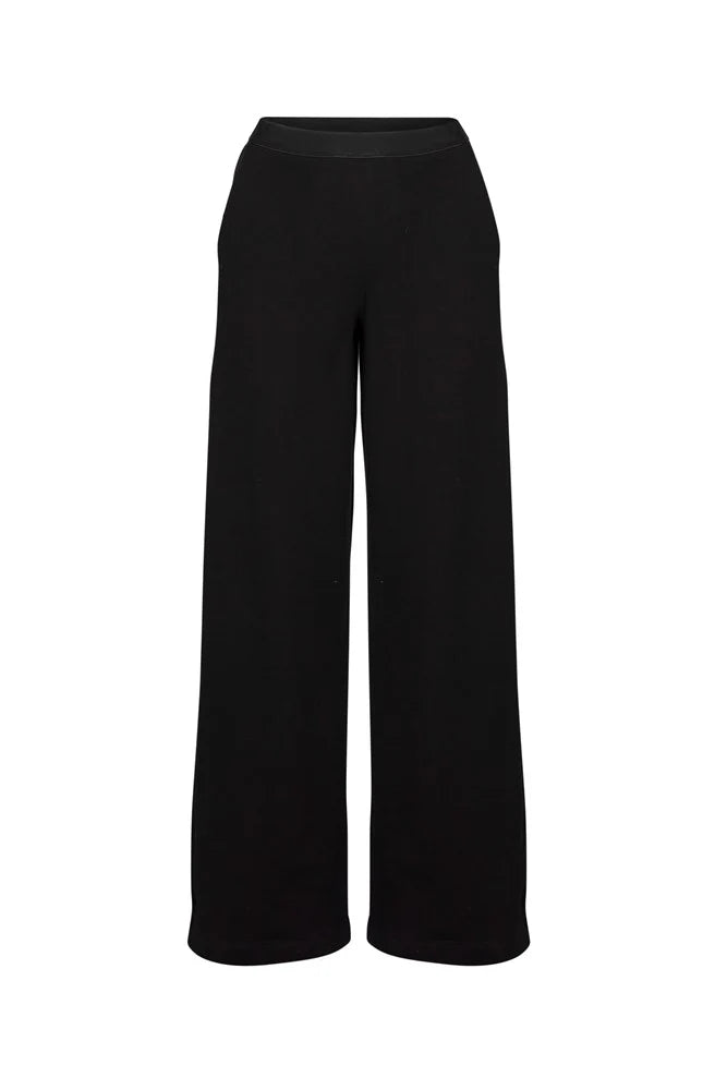 LOUNGE THE LABEL - Super Soft Cozy Relaxed Straight leg Pant Roatan Black