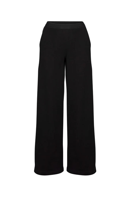 LOUNGE THE LABEL - Super Soft Cozy Relaxed Straight leg Pant Roatan Black