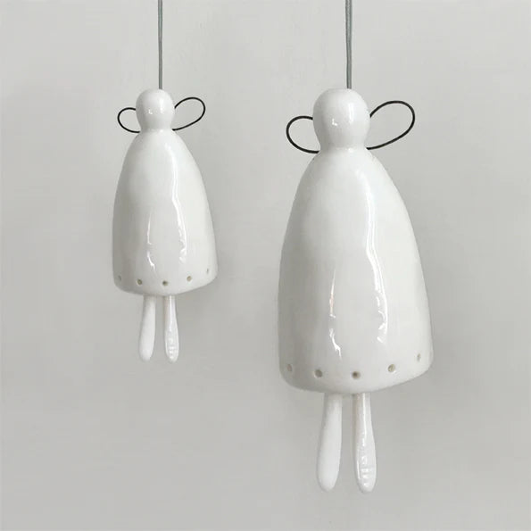Porcelain Angel Bell - large