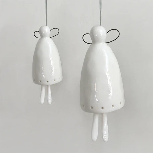 Porcelain Angel Bell - large