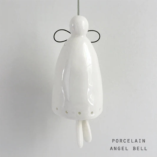 Porcelain Angel Bell - large