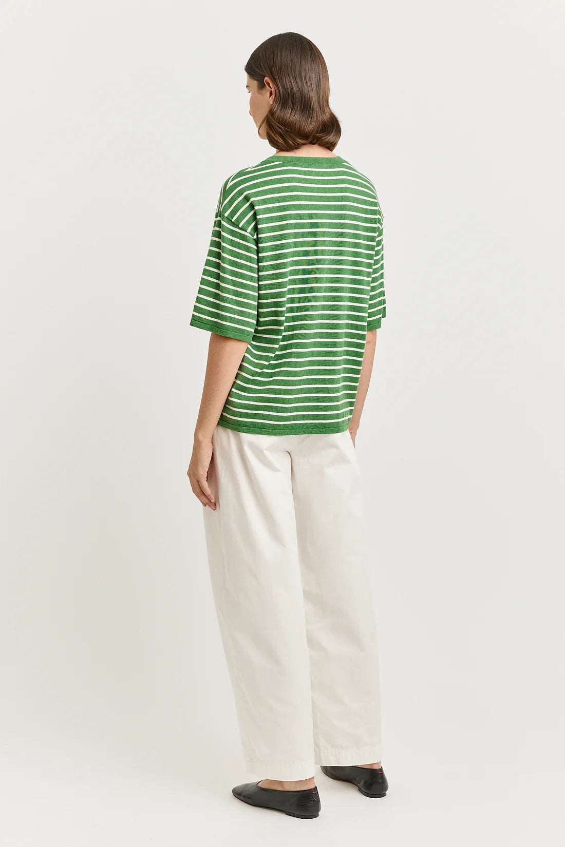 Relaxed stripe knit tee - Spring
