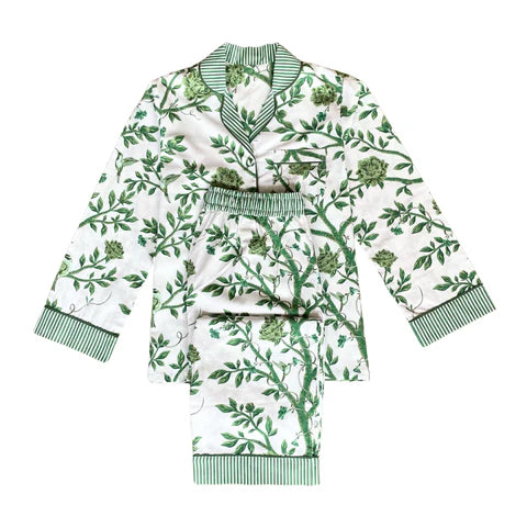 Versailles Green Chinoiserie Pyjama Set
