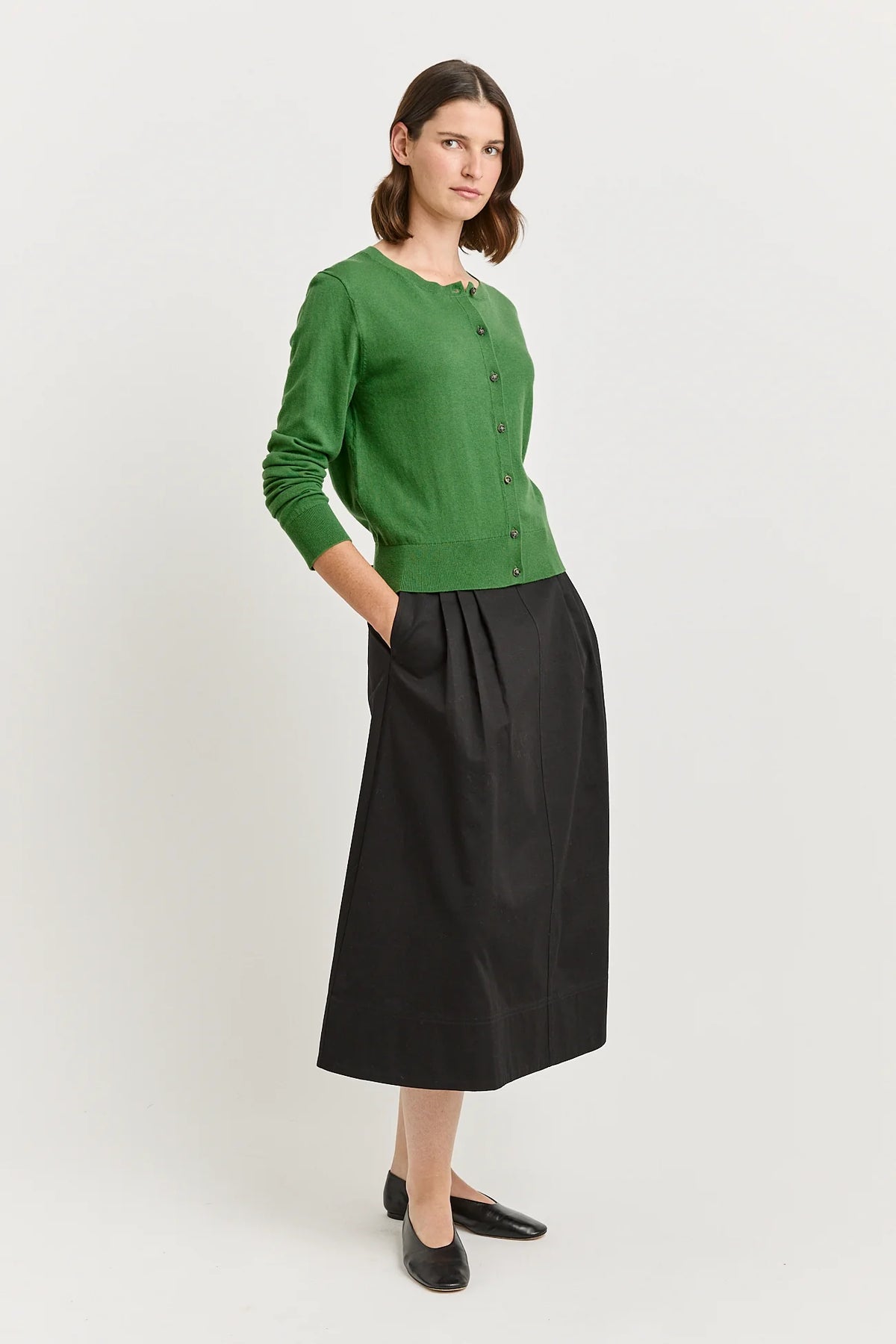 Fine crew cardigan - Spring