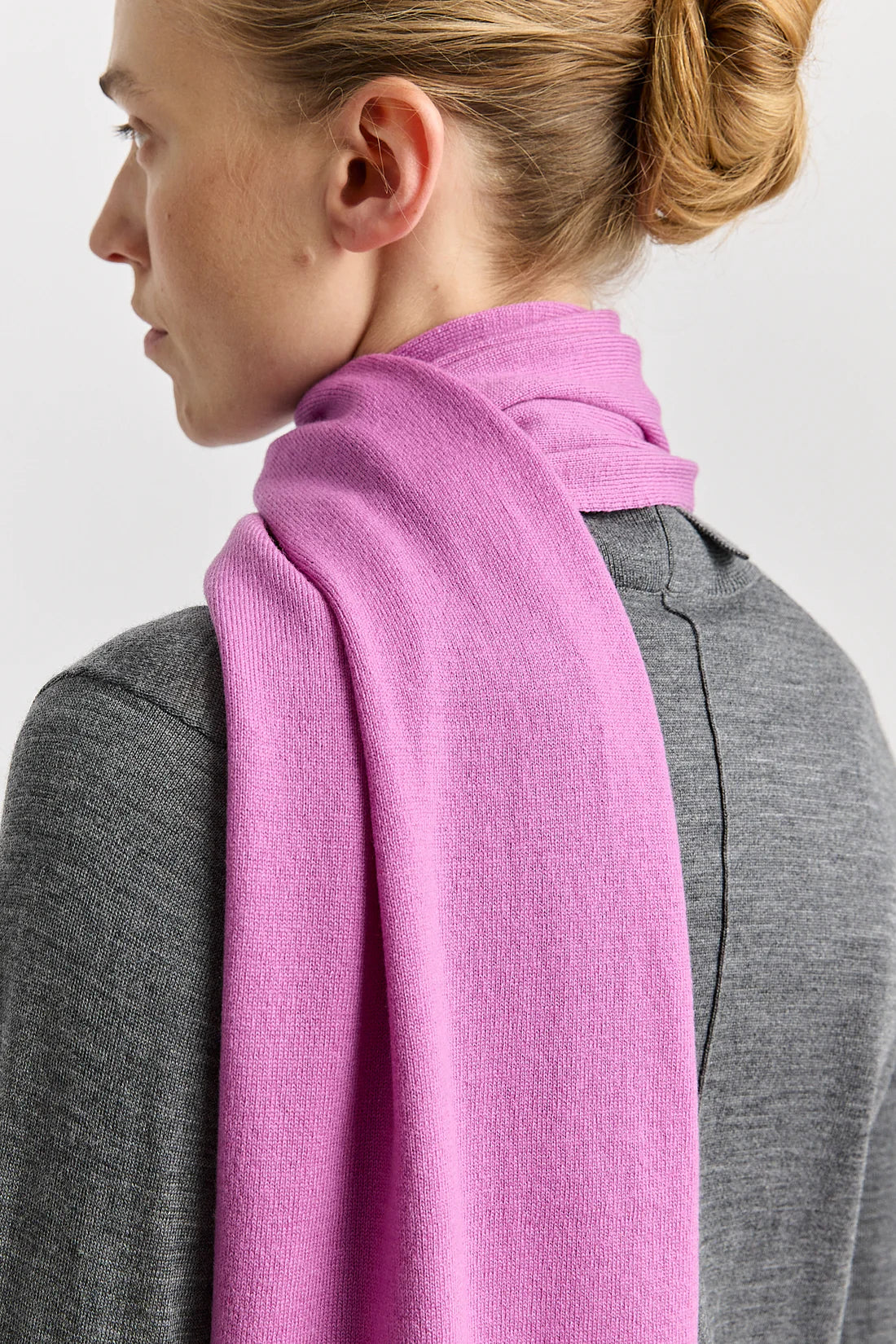 Extra fine merino scarf - Ultraviolet