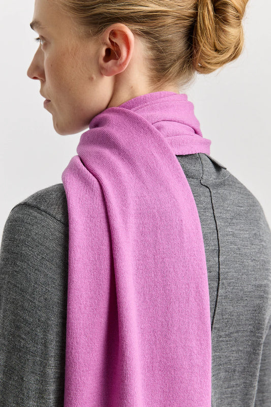 Extra fine merino scarf - Ultraviolet