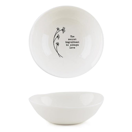 Flower Wobbly Bowl med -The Secret Ingredient is always Love