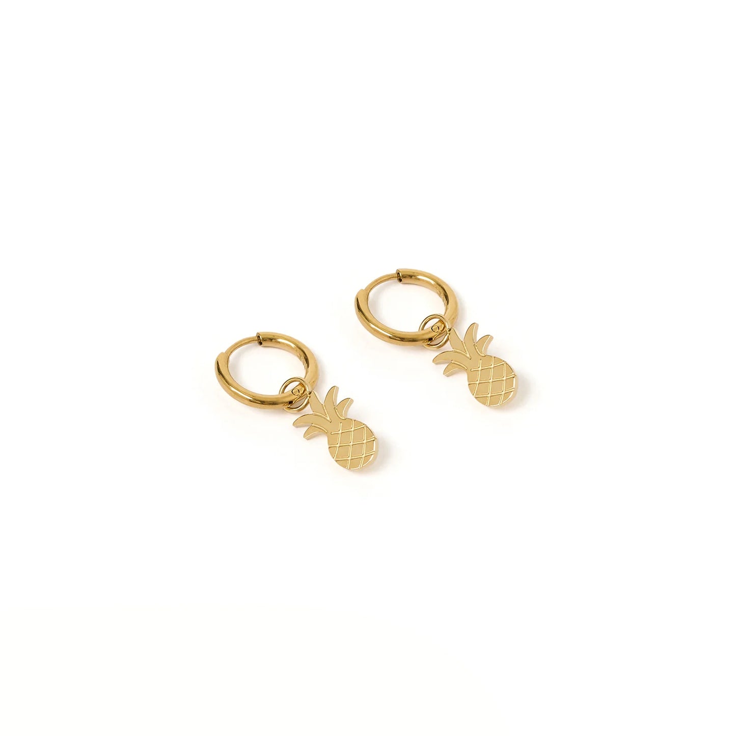 Ananas Gold Earrings