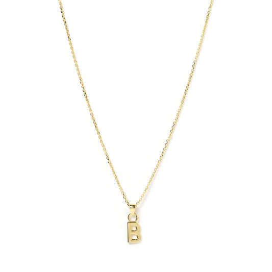 PRE ORDER - INITIAL GOLD CHARM NECKLACE - LETTER B