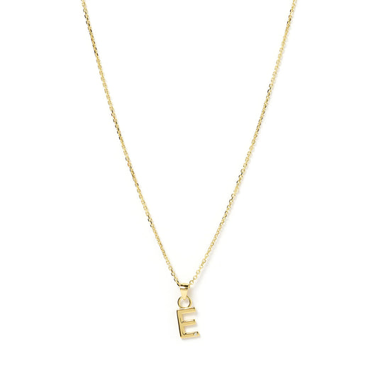 PRE ORDER - INITIAL GOLD CHARM NECKLACE - LETTER E