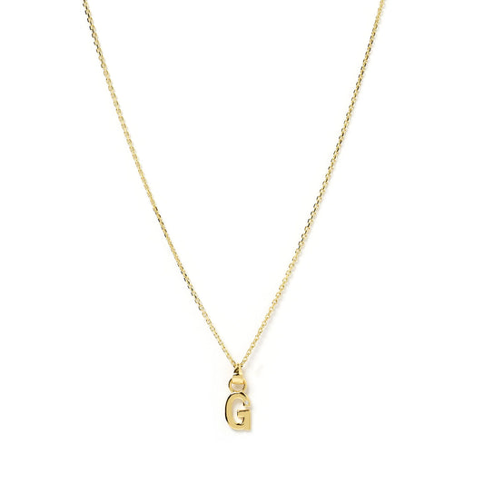 PRE ORDER - INITIAL GOLD CHARM NECKLACE - LETTER G