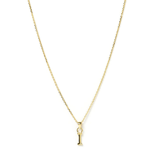 PRE ORDER - INITIAL GOLD CHARM NECKLACE - LETTER I