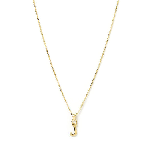 PRE ORDER - INITIAL GOLD CHARM NECKLACE - LETTER J