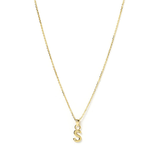 PRE ORDER - INITIAL GOLD CHARM NECKLACE - LETTER S