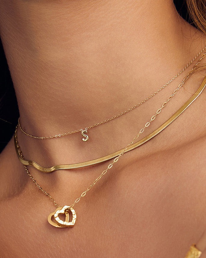 Mini Initial Gold Necklace