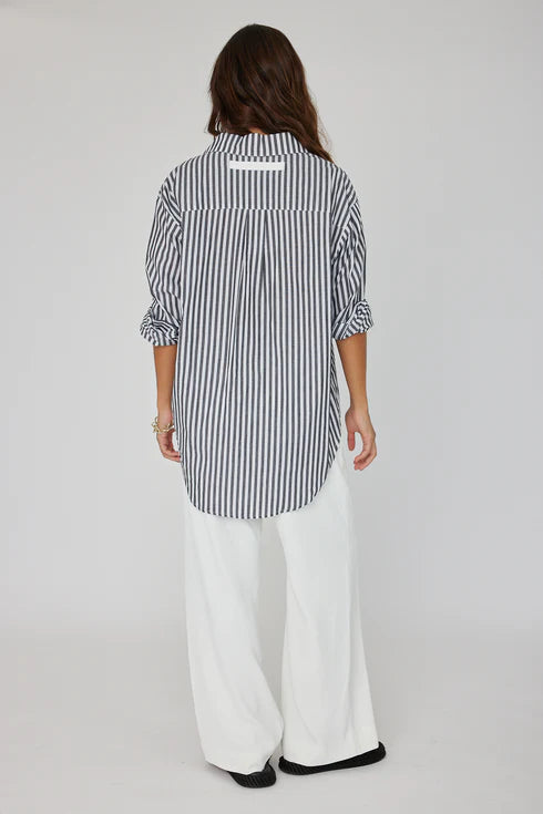 AUSTIN Shirt Black Stripe