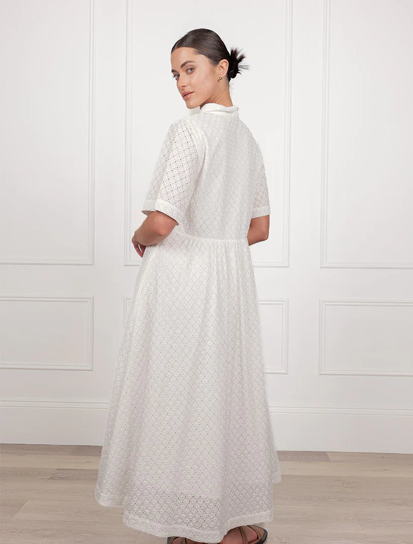 Valetta Lace Dress White