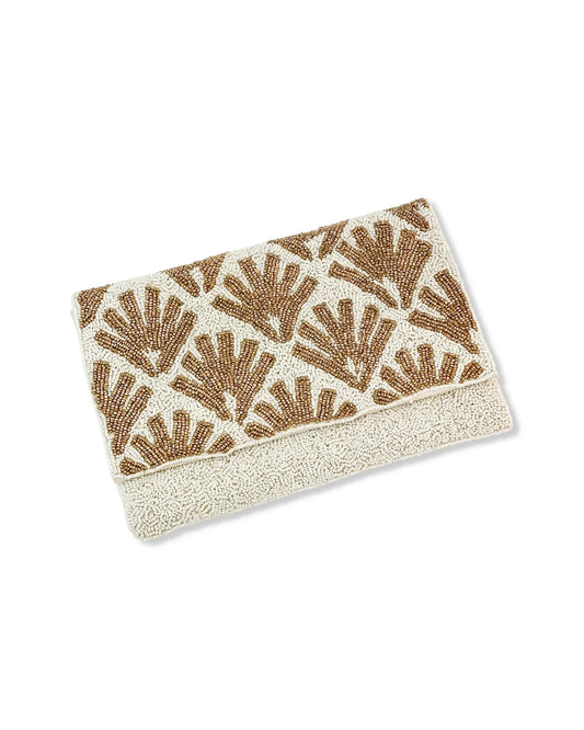 Brushed Gold Deco Clutch