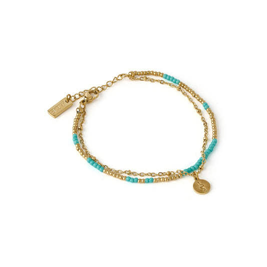 Cobra Gold Bracelet - Ocean