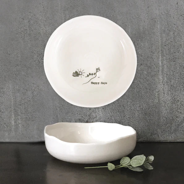 Wobbly Trinket Bowl - Happy Days