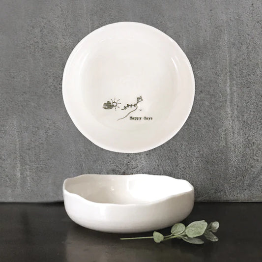 Wobbly Trinket Bowl - Happy Days