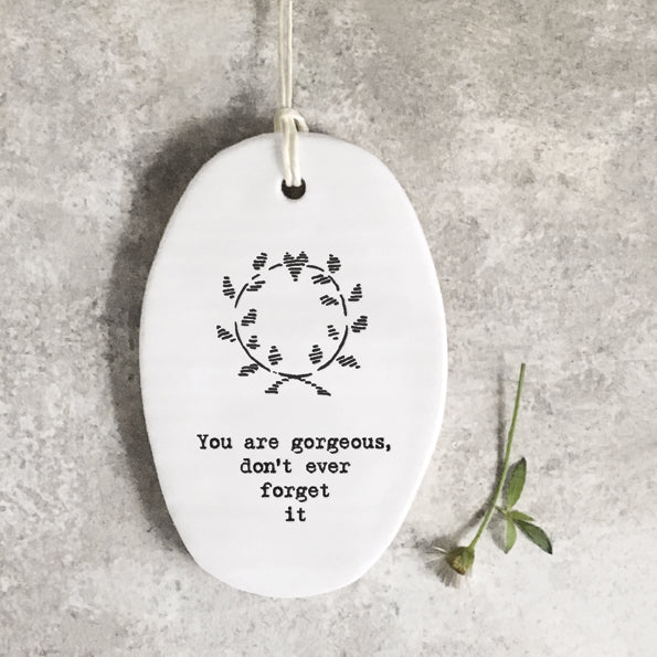 Oval porcelain Wreath - gorgeous