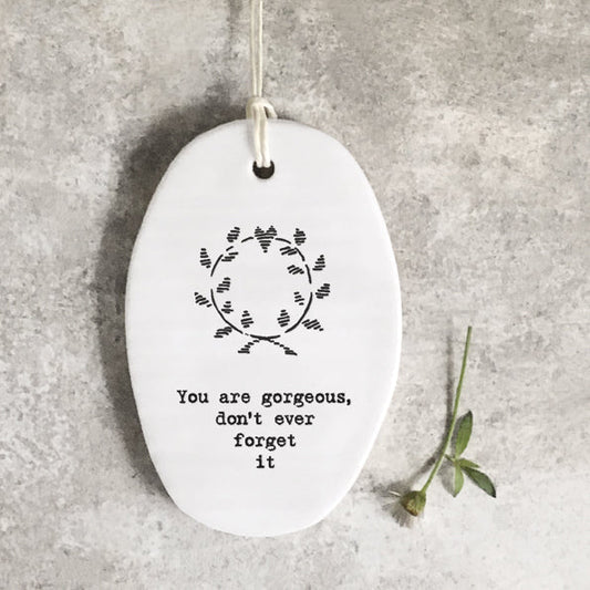 Oval porcelain Wreath - gorgeous