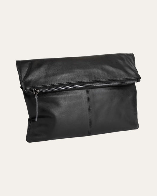 Foldover Clutch - Black
