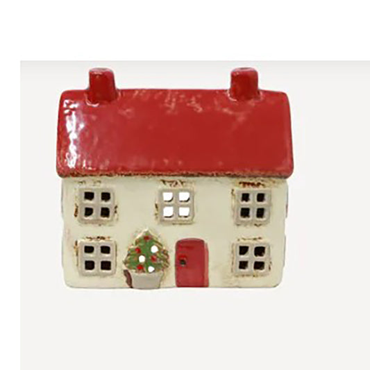 Alsace Tea Light Cottage Christmas Stone