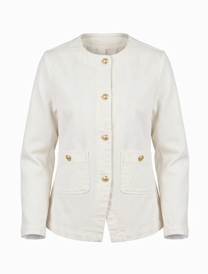 Florence Denim Jacket White