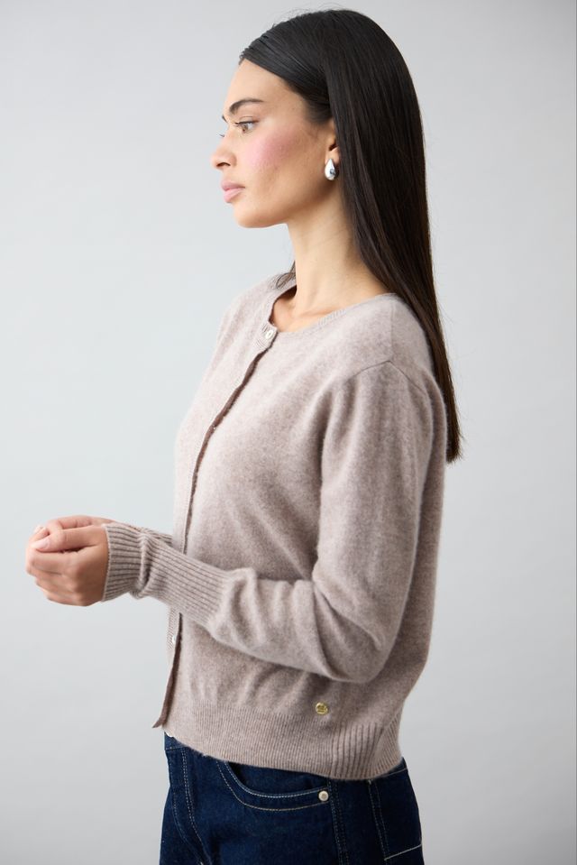 Essential Slim cardi - Toast