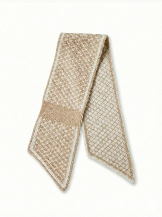 Louis Cashmere Twilly diamond Jaquard Oatmeal