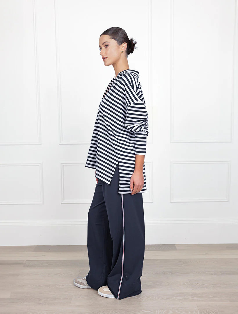 Itinerary Long Sleeve Jersey Navy White