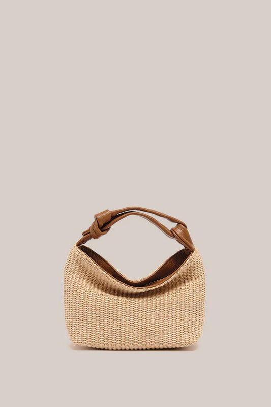 Jess Tan Raffia Pouch