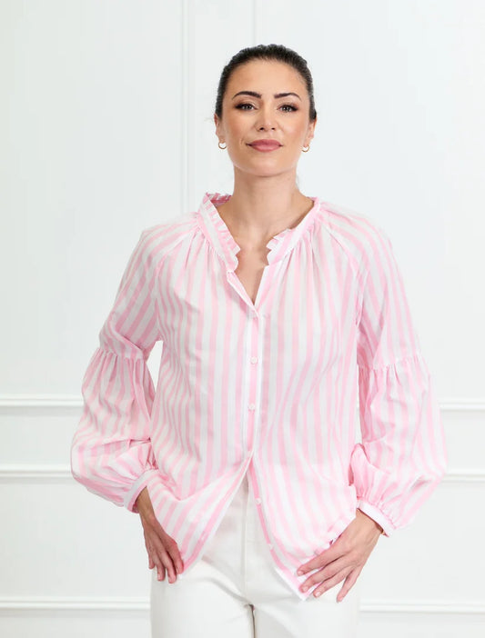 Jo Striped Shirt Pink
