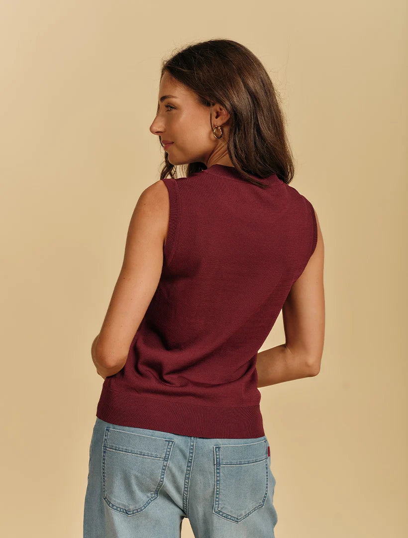 Layla Knit Tank Pinot