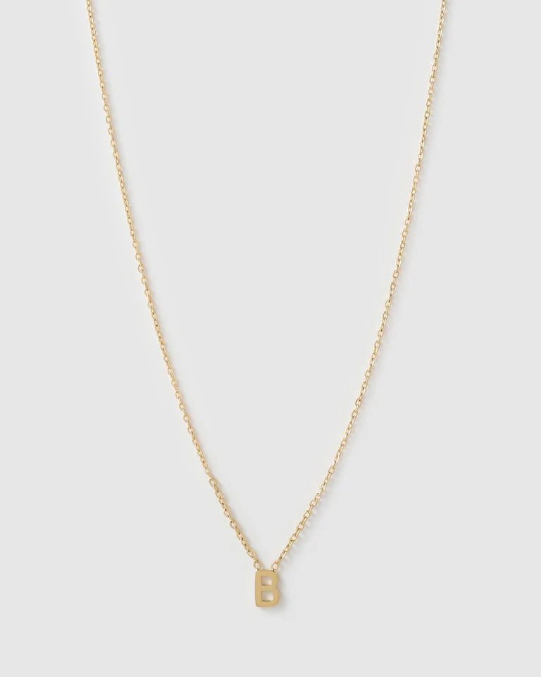 Mini Initial Gold Necklace
