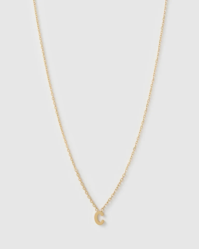 Mini Initial Gold Necklace