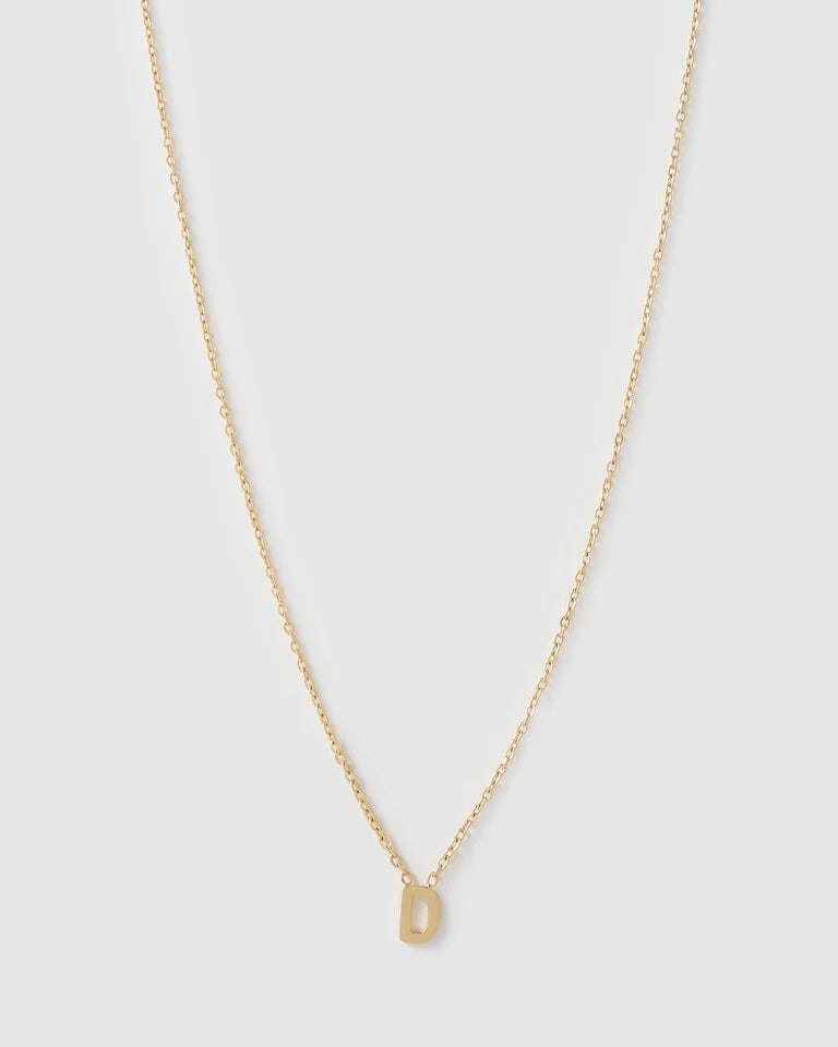 Mini Initial Gold Necklace