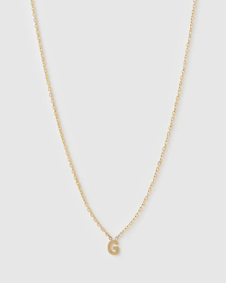 Mini Initial Gold Necklace