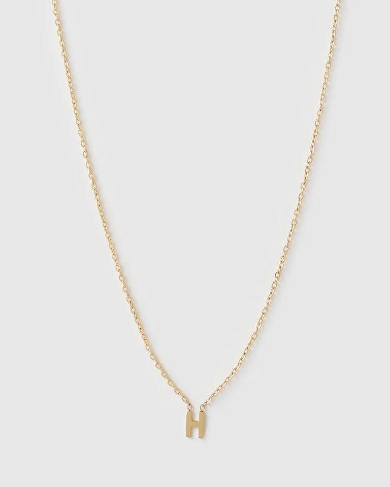 Mini Initial Gold Necklace
