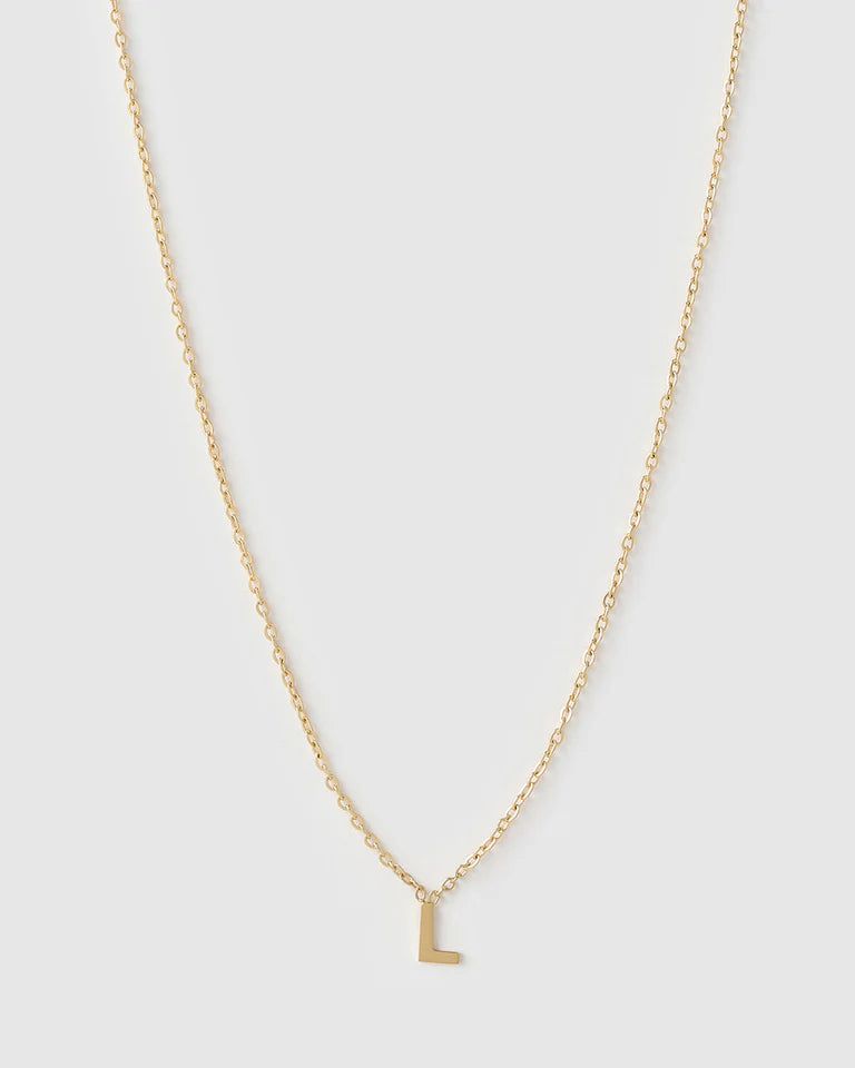 Mini Initial Gold Necklace